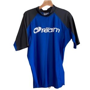 Mens Cycling Sports THE REALM UV Protection 50 Shirt Top Blue Grey Size XL